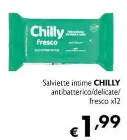 Maxi Supermercati Salviette intime CHILLY fresco offerta