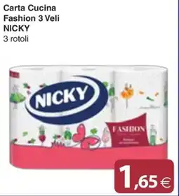 Docks Cash&Carry Carta Cucina Fashion 3 Veli Nicky offerta