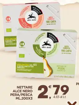 Eurospar Nettare alce nero pera/pesca offerta