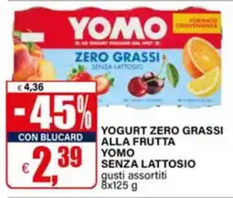 Il Gigante Yogurt zero grassi alla frutta senza lattosio offerta