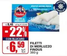 Il Gigante Filetti di merluzzo Findus offerta