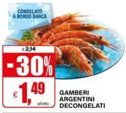 Il Gigante Gamberi argentini decongelati offerta
