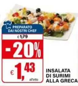 Il Gigante Insalata di surimi alla greca offerta