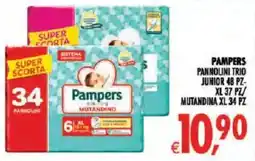 Deco Iperstore Pampers pannolini trio junior offerta