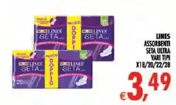 Deco Iperstore Lines assorbenti seta ultra offerta