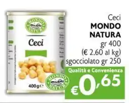 Maxi Supermercati Ceci MONDO NATURA offerta