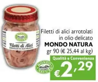 Filetti di Alici MONDO NATURA