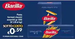 Maxi Supermercati Pasta formati classici assortiti Barilla offerta