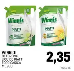 Emporio Amato Winni's Detersivo liquido piatti ecoricarica offerta