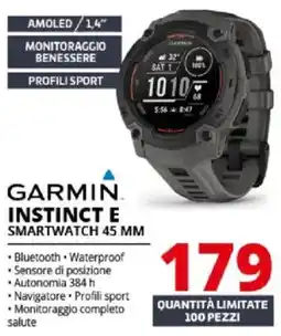 Comet Garmin Instinct E Smartwatch 45 mm offerta