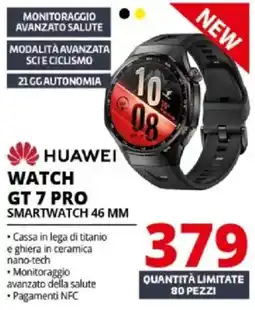 Comet Huawei Watch GT 7 Pro Smartwatch 46 mm offerta