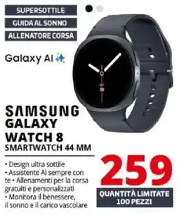 Comet Samsung Galaxy Watch 8 Smartwatch 44 mm offerta