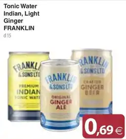 Docks Cash&Carry Tonic Water Indian, Light Ginger Franklin offerta