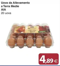 Docks Cash&Carry Uova da Allevamento a Terra Medie AIA offerta