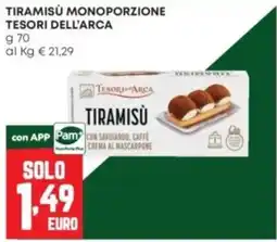 Panorama Tiramisù Monoporzione Tesori dell'Arca offerta