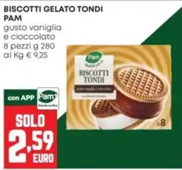 Panorama Biscotti gelato tondi Pam offerta