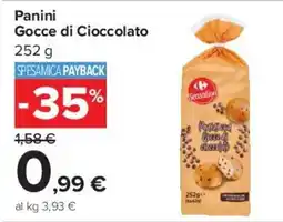 Carrefour Market Panini Gocce di Cioccolato Sensation offerta