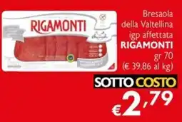 Maxi Supermercati Bresaola della Valtellina igp affettata Rigamonti offerta