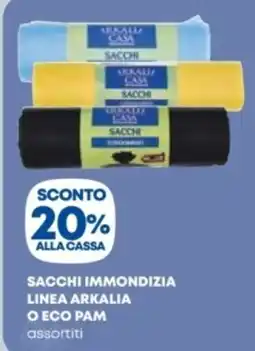 Panorama TiBi Sacchi immondizia linea Arkalia o Eco Pam offerta