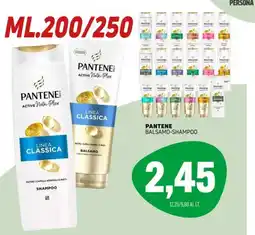 Emporio Amato Pantene balsamo-shampoo linea classica offerta