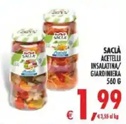 Deco Iperstore Saclà acetelli insalatina/giardiniera offerta