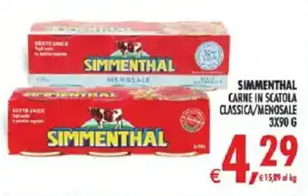 Deco Iperstore Simmenthal carne in scatola classica offerta