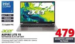 Comet Acer Aspire Lite 15 offerta