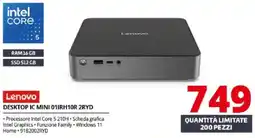Comet Lenovo Desktop IC Mini 01IRH10R 2RYD offerta