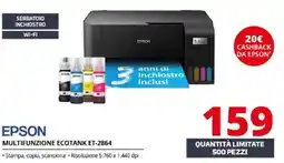 Comet Epson multifunzione Ecotank ET-2864 offerta