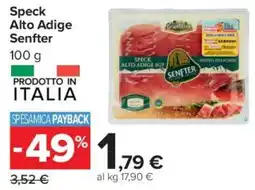 Carrefour Market Speck Alto Adige Senfter offerta