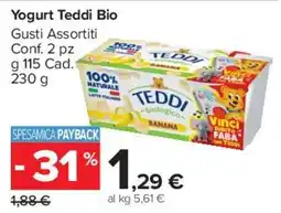 Carrefour Market Yogurt Teddi Bio offerta