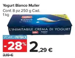 Carrefour Market Yogurt Bianco Muller offerta