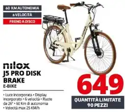 Comet nilox J5 PRO DISK BRAKE E-BIKE offerta