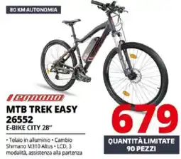 Comet Legnano MTB Trek Easy 26552 E-Bike City 28" offerta