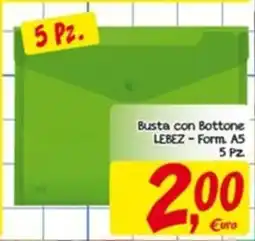 Conté Supermercati Busta con Bottone LEBEZ offerta