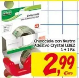 Conté Supermercati Chiocciola con Nastro Adesivo Crystal LEBEZ offerta