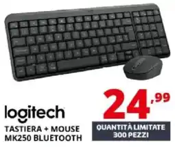 Comet Logitech tastiera + mouse mk250 bluetooth offerta