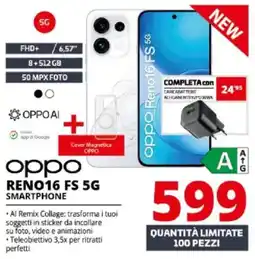 Comet Oppo Reno16 FS 5G Smartphone offerta