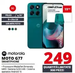 Comet motorola moto g77 smartphone offerta