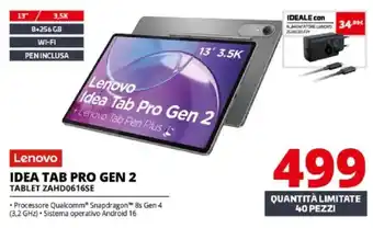 Comet Lenovo Idea Tab Pro Gen 2 offerta
