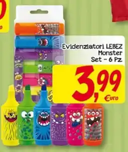 Conté Supermercati Evidenziatori LEBEZ Monster offerta