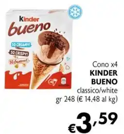 Maxi Supermercati Cono Kinder Bueno classico/white offerta