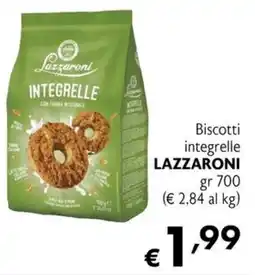 Maxi Supermercati Biscotti integrali LAZZARONI offerta