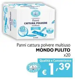 Maxi Supermercati Panni cattura polvere multiuso Mondo Pulito offerta