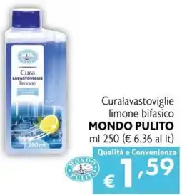 Maxi Supermercati Cura lavastoviglie limone bifasico Mondo Pulito offerta