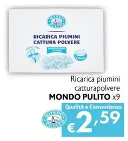 Maxi Supermercati Ricarica piumini catturapolvere Mondo Pulito offerta