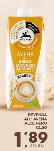 Eurospar Beveranda all'avena Alce Nero offerta