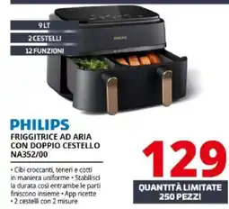 Comet Philips friggitrice ad aria con doppio cestello offerta