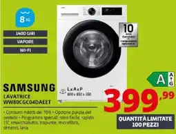 Comet Samsung lavatrice offerta