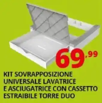 Comet Kit sovrapposizione universale lavatrice e asciugatrice con cassetto estraibile torre duo offerta